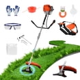thumbnail image 2 of Floseru 2026 Upgraded Weed Wacker, 52CC Gas Powered Weed Eater, 2 in 1 Gas String Trimmer and Grass Cutter with 3 Teeth Brush Cutter Blade, Lightweight Hedge Trimmer Edger Lawn Tool for Garden Yard, 2 of 10