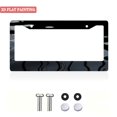 thumbnail image 2 of License Plate Frame 1PC Stylish Black Water Reflection Car License Plate Holders with Screws & Caps 6. 3x12. 2inch(16x31cm), 2 of 8