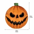 thumbnail image 2 of Scary Pumpkin Mask Halloween Jack-O-Lantern Evil Scary Face Latex Head Mask Creepy Masquerade Party Cosplay Costume Prop For Adults Holiday Dress Up, 2 of 7