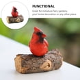 thumbnail image 3 of Eease Mini Cardinal Figurine Resin Bird Tree Statue Outdoor Garden Sculpture Yard Art, 3 of 7