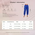 thumbnail image 7 of Aislor Women's Sequins Hip Hop Dance Harem Pants Night Club Elastic High Waist Long Trousers Red XXL/3XL(4XL), 7 of 7