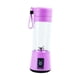 thumbnail image 3 of Licuadora portátil, exprimidor eléctrico de 400ml, exprimidor de cítricos multifuncional recargable por USB, Mini vaso de batidora para ejercicio y Púrpura, 3 of 8