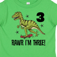 thumbnail image 4 of Inktastic 3rd Birthday Dinosaur Skateboarding Boys Toddler T-Shirt, 4 of 5