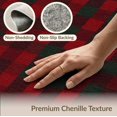 thumbnail image 6 of ODIKA 9'x12' Washable Area Rug Non-Shedding, Easy Care Tartan Gingham Striped Checkered Field Front Layering Large Plaid Flowing for Master Suite, California King, Under Bed, 6 of 7