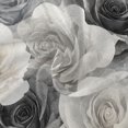 thumbnail image 2 of 60 Inch Round Tablecloth with White Lace Trim Fall Table Cover for Elegant Dining Decor Ink Wash Style Roses, 2 of 8
