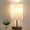 White, variant on Bedside Table Lamp, Pull Chain Bedroom Lamp with USB C+A Charging Ports, 2700K LED Bulb, Linen Lampshade, Nightstand Lamp for Living Room Bedroom Office