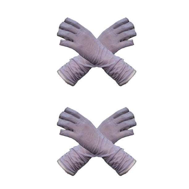 Minnieouse Manopla de seda helada, suministros para mujer, protección completa, cubierta de mano, superficie lisa, ropa de verano, manopla de encaje, rosa Type3 NO3 Minnieouse CBP266170