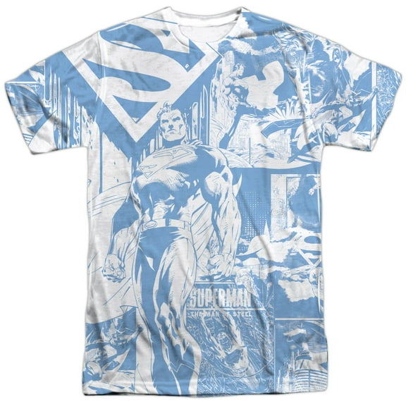Superman Comic Cartoon TV Series Movie Man of Steel Adult Front Print T-Shirt