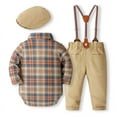 thumbnail image 2 of ETHAN 4pcs Baby Boys Suit,0 Months - 24 Months,Shirt & Pants & Hat & Bow Tie, 2 of 8