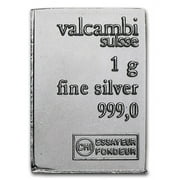 1 gram Silver Bar Valcambi .999 Fine