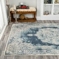 thumbnail image 4 of JONATHAN Y MODERN PERSIAN 5 x 8 Area Rug, Rosalia Cottage Medallion - Ivory/Blue, MDP403G-5, 4 of 11