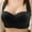 Black, variant on Womens Bras No Underwire Push up Wide Straps Bralettes Comfortable Full Coverage Wireless Bras Navy 38/85