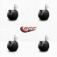 thumbnail image 2 of 2-3/8 Inch Chair Caster Twin Wheel with Brakes 7/16” Grip Ring Stem Set of 4 SCC, 2 of 2