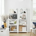 thumbnail image 5 of Costway 4-Tier Ladder Shelf Bookshelf Bookcase Storage Display Plant Leaning Shelf White, 5 of 12