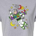 thumbnail image 3 of Toy Story - Spaced Out - Juniors Cropped Cotton Blend T-Shirt, 3 of 5