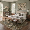 thumbnail image 2 of GENIMO 8'x10' Area Rug for Living Room, Large Machine Washable Non Slip Low Pile Rug for Bedroom Dining Room, Soft Artistic, Dusty Green, 2 of 7