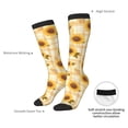 thumbnail image 4 of Logiee Coffee Plaid Sunflower Print Gift Stocking Stuffers,Adult Stockings,Novelty Socks,Funny Socks Birthday Running Walking Sleeping, 4 of 6