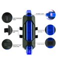 thumbnail image 3 of USB recargable LED bicicleta luz trasera impermeable ciclismo lámpara trasera (azul), 3 of 8