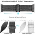 thumbnail image 3 of Correas elásticas de nailon Solo Loop compatibles con Apple Watch de 41 mm, 40 mm, 38 mm, 45 mm, 44 mm y 42 mm para mujer y hombre, correa elástica de repuesto deportiva suave y ajustable., 3 of 5