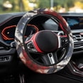 thumbnail image 4 of Yuyamidu American Flag Steering Wheel Cover Eagle Auto Steering Wheel Accessories Sweat-Absorption Steering Wheel Protector for Most Sedans, 15 Inches, 4 of 7