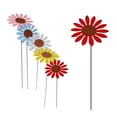 thumbnail image 3 of 5pcs Vintage Metal Sunflower Garden Stakes Yard Lawn Patio Ornament Flower Stick, 3 of 5