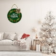 thumbnail image 3 of Eveokoki 12" Christmas Wreaths Hanging Sign,Wood Christmas Welcome Sign for for Front Door, Welcome Door Sign Decor for Porch Wall, 3 of 5