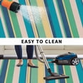 thumbnail image 5 of Blue Green Yellow Striped Outdoor Rug for Patio/Deck/Porch, Non-Slip Large Area Rug 3 x 5 Ft, Modern Stripes Art Farmhouse Indoor Outdoor Rugs Washable Area Rugs, Reversible Camping Rug Carpet Runner, 5 of 8