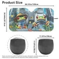 thumbnail image 5 of Binienty Underwater Frog Windshield Sun Shade Funny Foldable Sun Blocker For Car Windshield UV-Blocking Car Interior Accessories Heat Protection, 5 of 8
