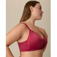 thumbnail image 2 of Playtex Full-Coverage Wireless T-Shirt Bra, Moisture-Wicking  Digital Rose 40DD Women's, 2 of 5