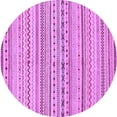 thumbnail image 1 of Ahgly Company Indoor Round Abstract Purple Modern Area Rugs, 5' Round, 1 of 4