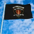 thumbnail image 3 of Dutern Double Sided US Military 1st Battalion 3rd Flag Banner 3 Ply with Brass Grommets 2x3 Feet, 3 of 4