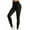 Black, variant on Uaswgudfs Women's Pocketed Yoga Leggings with Ankle Cuffs – High-Waist Workout Pants for Fitness & Running Black S