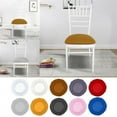 thumbnail image 1 of Clearance Sale Round Chair Cover Stretch Elastic Telescopic Detachable Chair Cushion Cover for Dining Room Kitchen Wedding Banquet Textile, 1 of 5