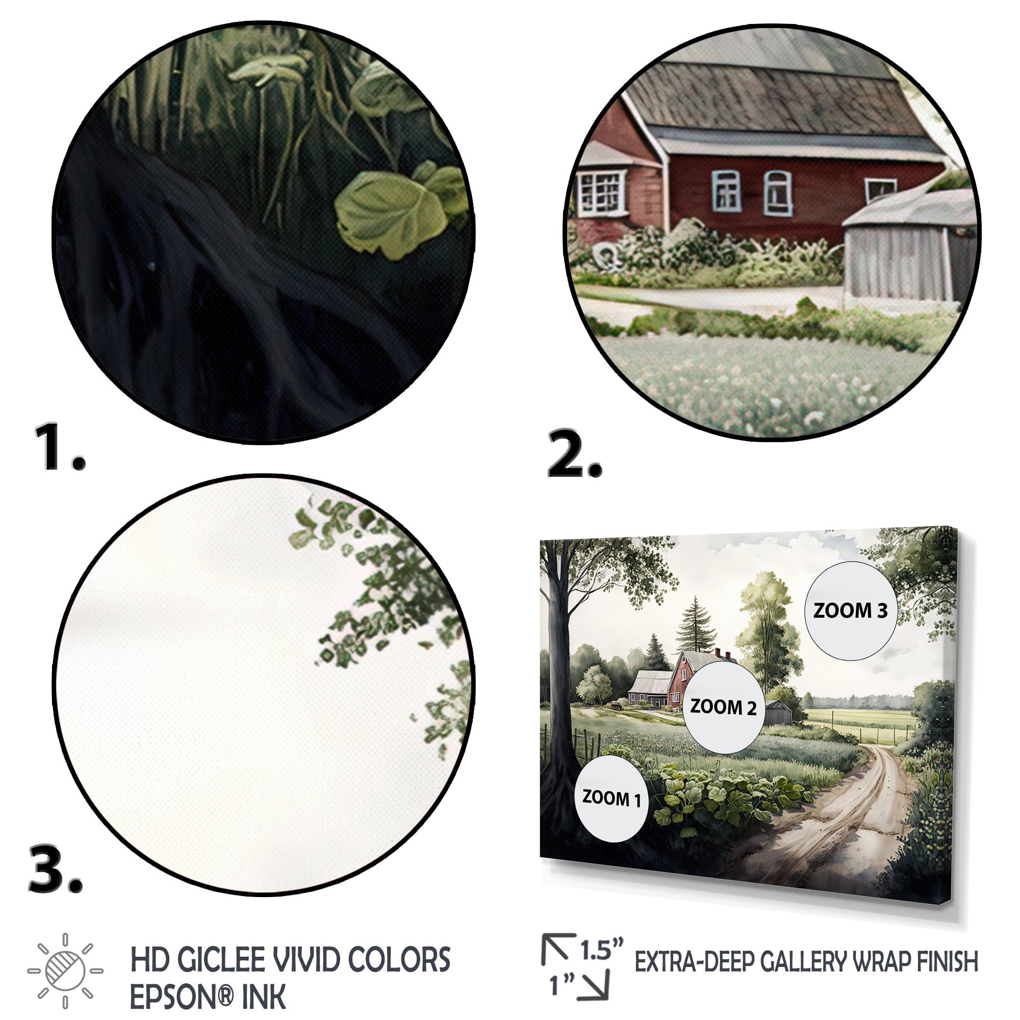 Designart Welcome To The Farm II Canvas Wall Art
