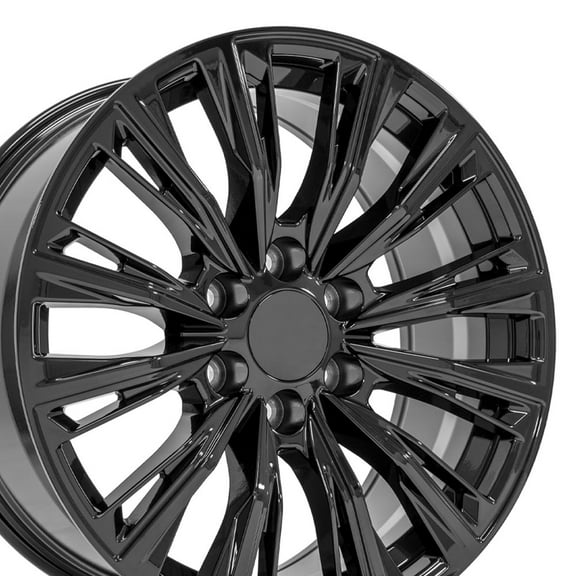 OE Wheels CA93 20 Inch Rims Fit Escalade-V Series Style 6x139.7 20x9 Gloss Black - Hollander 4869 (Set of 4)