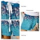 thumbnail image 5 of Pantalones cortos de pierna ancha de verano para mujer, pantalones cortos de poliéster de cintura alta con patrón de estampado con cordón, 5 of 5