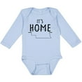 thumbnail image 3 of Inktastic It's Home- State of Nebraska Outline Distressed Text Boys or Girls Long Sleeve Baby Bodysuit, 3 of 5
