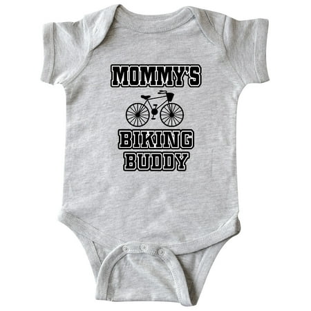 

Inktastic Mommys Biking Buddy Gift Baby Boy or Baby Girl Bodysuit