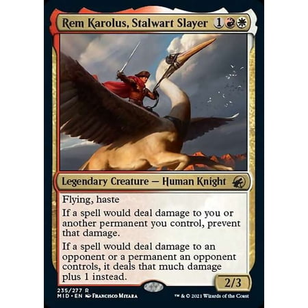 MtG Innistrad: Midnight Hunt Rare Rem Karolus, Stalwart Slayer #235