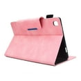 thumbnail image 6 of SaniMore Wallet Case for Samsung Galaxy Tab A9 Plus Case 12.4" 2023 SM-X810/X816/X818, Card Slots Pen Holder [Auto Sleep] PU Leather Maganetic Ciasp Kickstand Shcokproof Protective Cover, Pink, 6 of 10