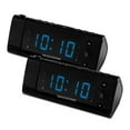 thumbnail image 1 of Magnasonic USB Charging Alarm Clock Radio with Time Projection, Battery Backup, Auto Time Set, Dual Alarm, 1.2" LED Display for Smartphones & Tablets - 2 PACK, 1 of 8