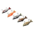 thumbnail image 3 of Señuelo de pesca de 6 secciones, cebo duro multiarticulado con 2 ganchos, 5 uds., 3 of 14