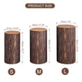 thumbnail image 2 of Uxcell Set de 3 Fundas de Soporte Cilíndrico de Spandex de Tela Elástica - Funda Pequeña Textura de Madera, 2 of 5