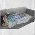 thumbnail image 6 of Galaxy Mandala Soft Flannel Fleece Blanket, Ombre Planet Composition with the Surface Pattern of the Moon and a Planet, Cozy Plush for Indoor and Outdoor Use, 70" x 90", Multicolor, by Ambesonne, 6 of 6