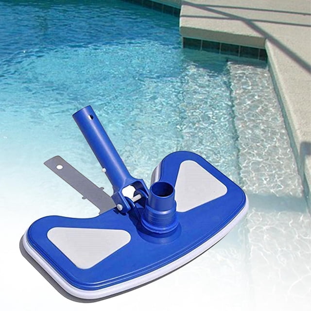 Pool Cleaning Head,Vacuum Head Brush Swimming Pool Cleaner Pond,Swimming Pool Cleaning Head Vacuum Head Clean, Brush Suction Cleaner Head Pond Skimmer,Weighted Triangular Triangle Shape