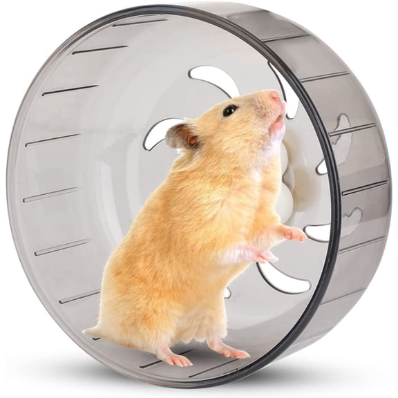 Silent Hamster Running Wheel, 13cm Translucent Plastic Exercise Toy For Gerbils, Hamsters, Guinea Pigs