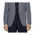 thumbnail image 3 of Boss Men's Janson Micro Boucle Regular Fit Sport Coat Blue Size 40, 3 of 3