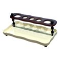 thumbnail image 1 of Soporte para cepillos de dientes de baño, organizador de pasta de dientes, estante de almacenamiento decorativo para bandeja de color amarillo cremoso, 1 of 7