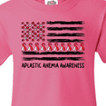 thumbnail image 4 of Inktastic Aplastic Anemia Awareness Red and White Ribbons and Flag Youth T-Shirt, 4 of 5