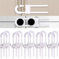 thumbnail image 1 of 10 Candados Deslizantes para Gabinetes de Seguridad Infantil WENPENG Blanco, 1 of 6
